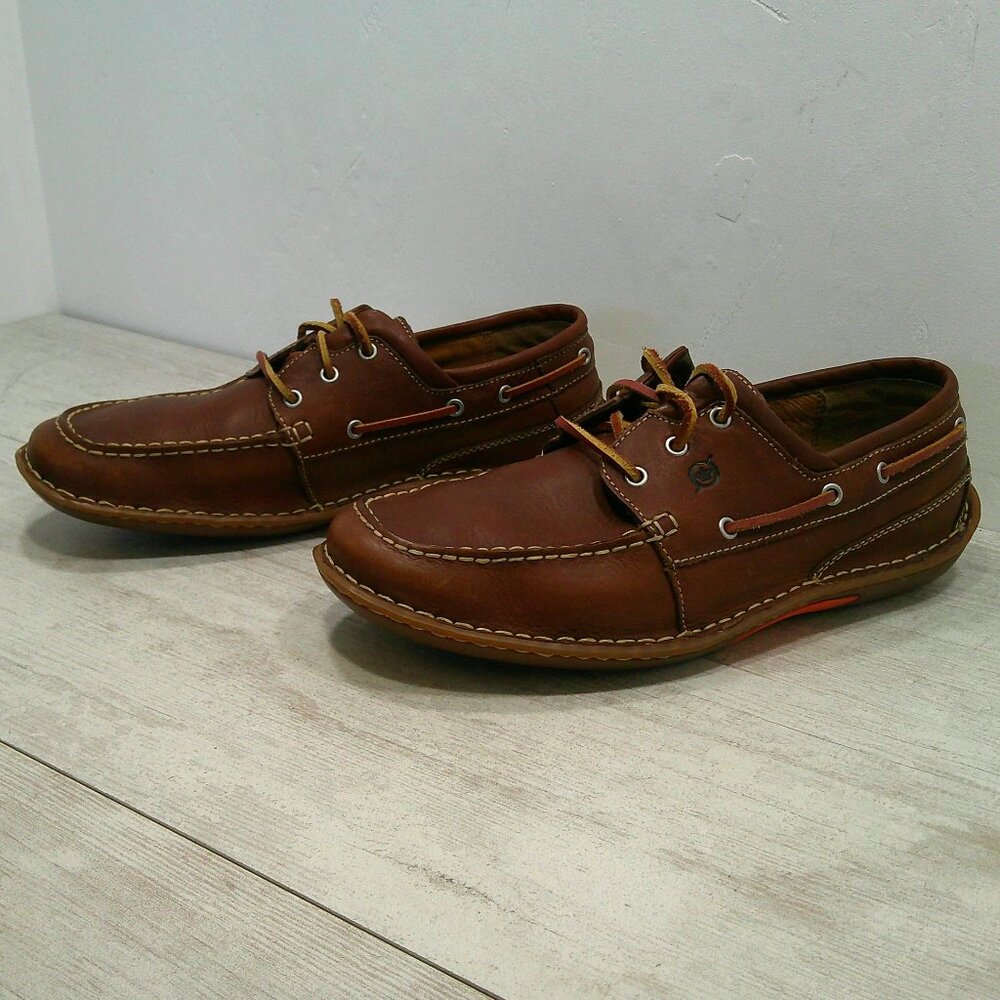 Born Ways Mens Leather Hand crafted Boat shoes Size 10 W | Wide - Picture 9 of 12